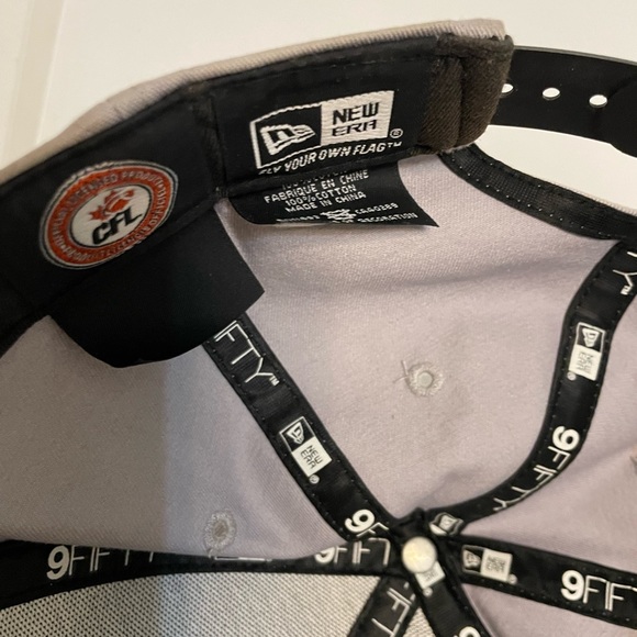 9FIFTY Retro Style BC Lions CFL Flat Brim New Era Adjustable SnapBack Hat M/L - Picture 7 of 9